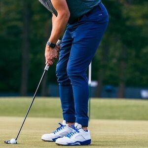 Tee Up Navy Blue Joggers Golf Pants Made in USA- 33